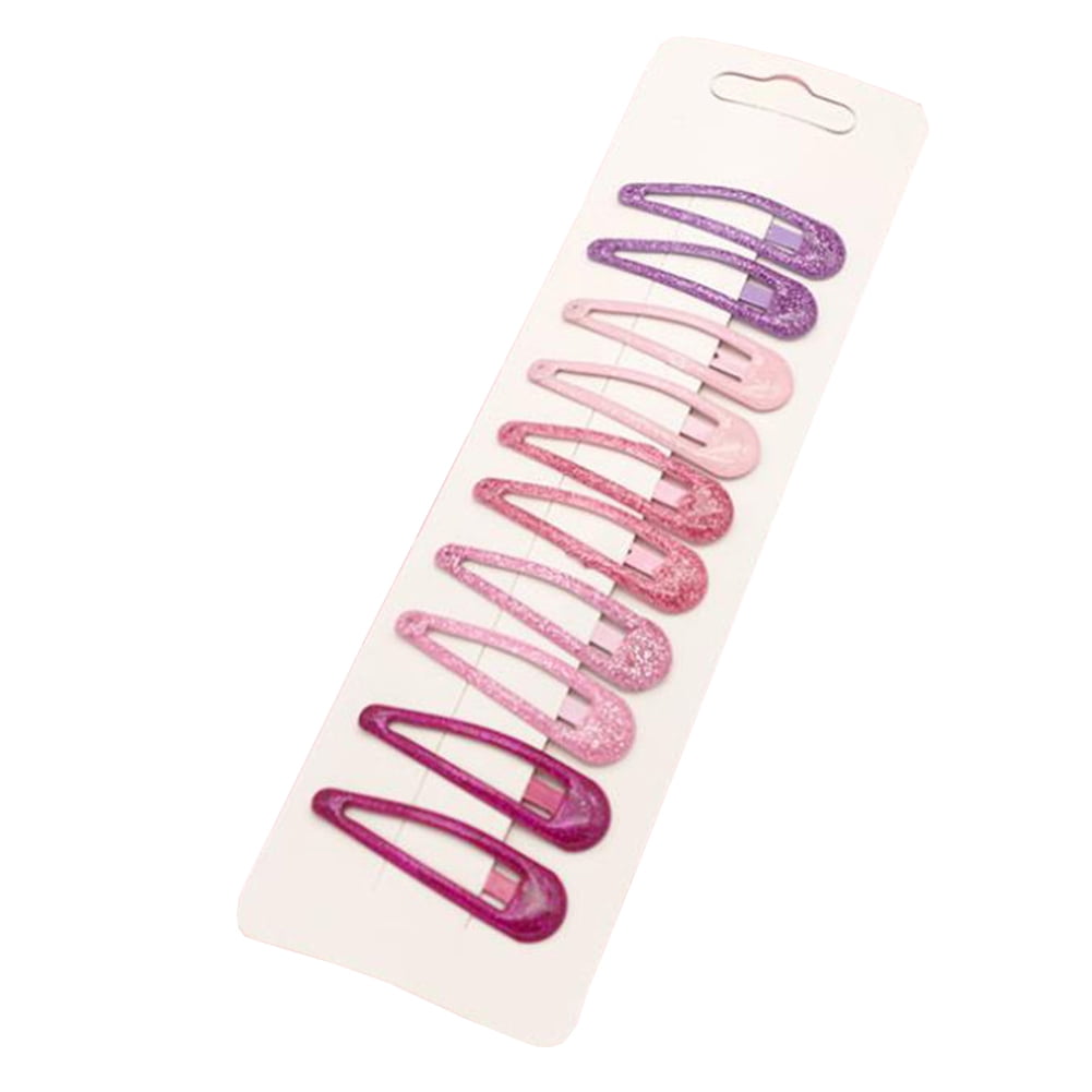 Girls Colorful Metal Clip Snap Hair Clips Barrettes Assorted Brand NEW