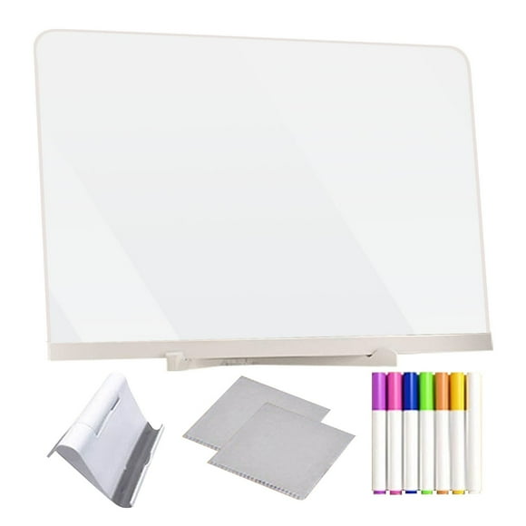Magicboard Clear Drawing Board With A Cloth Light Drawing Board With Adjustable Holder And 12 Colorful Pens For Room Store Festival Present (1ml) Toys