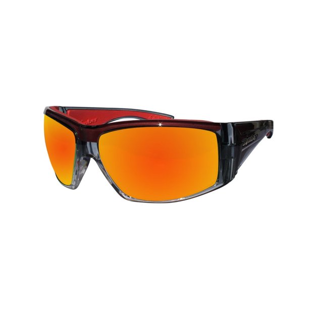 Bomber Sunglasses Ahi Bomb 2 Tone Crystal Smoke Frm / Red Mirror ANSI