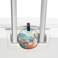 thumbnail image 3 of Alpaca Set of 2pcs PU Leather Round Suitcase Tags with Privacy Cover and Name ID Tag - Ideal for Travel Luggage, Handbags, Backpacks, School Bags, 3 of 6