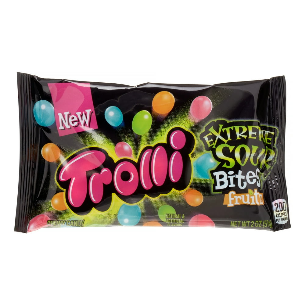 Trolli, Extreme Sour Bites Candy, 2 Oz (Innerpack Of 18)
