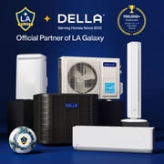 DELLA 45K BTU ODU 2 Dual Zone 18000 24000 BTU 19 SEER2 208-230V Cools Up to 2500 Sq.Ft Wifi Multi Zone Ductless Pre-Charged Mini Split AC & Heat Pump Work with Alexa,16ft Installation Kits Included