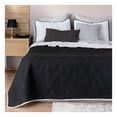 thumbnail image 1 of Edredón Ligero Real Textil + 2 Fundas de Almohada, Juego de Colcha Matrimonial, Color Negro/Blanco, 1 of 9
