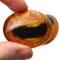 thumbnail image 4 of Golden Yellow Realistic Oval Horse or Goat Glass Eyes, 4 of 6