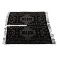 thumbnail image 2 of Chal con estampado de borlas para mujer, abrigo abierto al frente, cálido, de vellón, elegante, informal, cómodo, con borlas, geométrico, negro y gris, 51,2 x 59,1 pulgadas, 2 of 15