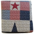 thumbnail image 3 of Virah Bella Mountain Cabin Americana Star Full Queen Quilt & Shams, 3 Piece Set, 3 of 3