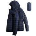 thumbnail image 1 of Chaqueta de plumón corta, ligera y plegable, ultraligera, con capucha, de algodón, 1 of 4