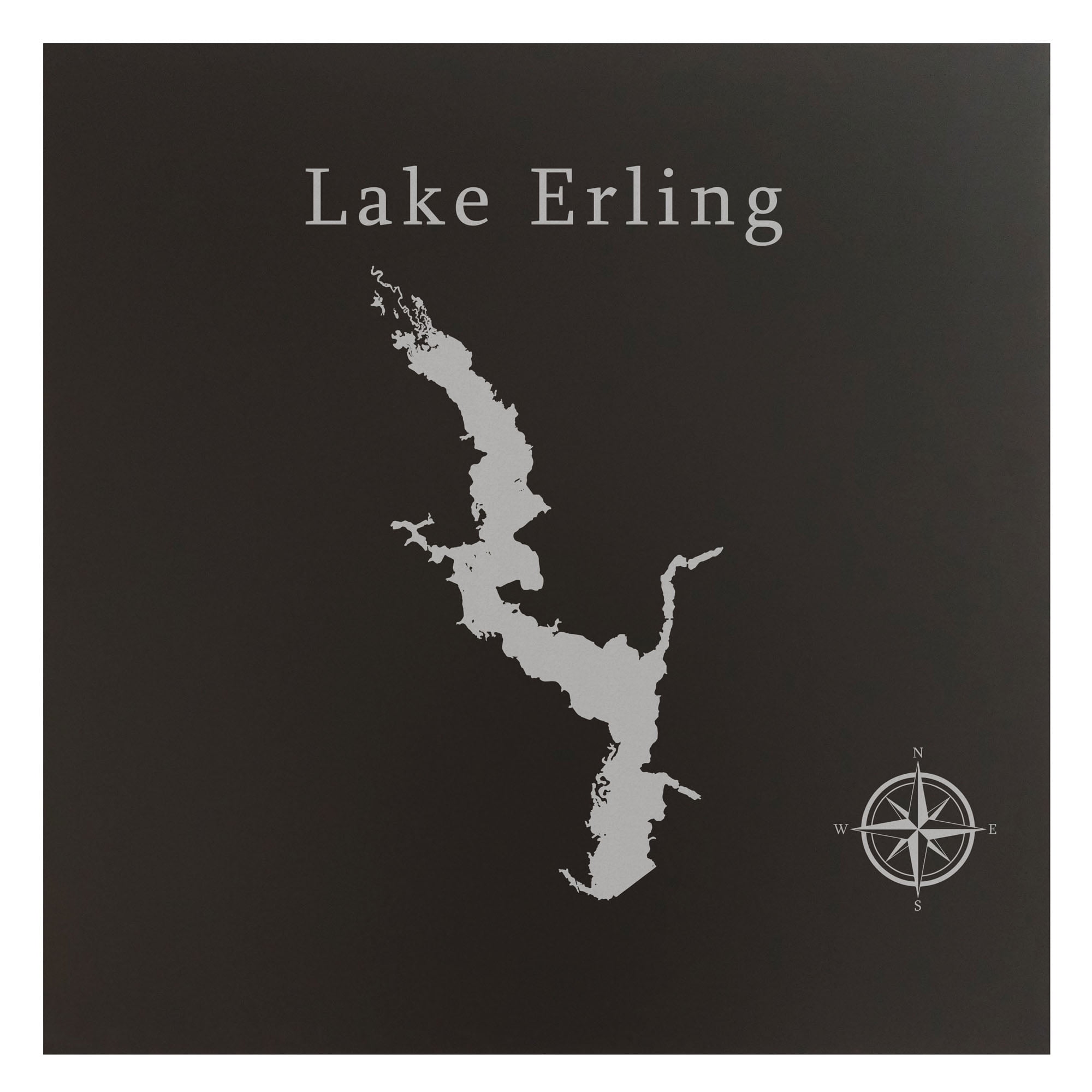 Lake Erling Map 12x12