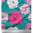 thumbnail image 1 of Soimoi Rayon Crepe Fabric Carnation Floral Fabric Prints By Yard 46 Inch Wide, 1 of 1