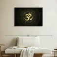 thumbnail image 2 of Elephant Stock Golden Om Symbol Wall Art - Horizontal Canvas Wall Art - Living Room Wall Decor - Wellness Canvas - Black And Gold Decor - 36" x 24", 2 of 8
