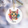 thumbnail image 3 of Ocicat Ornament, Customized Ocicat Christmas 2025 Ornament Gift, Ocicat Lover Ornament Keepsake, Personalized Ocicat's Name Ornament On Christmas Birthday, Custom Ocicat Colorful Ornament C5aVF6, 3 of 6