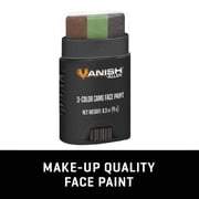Vanish Color Camo Face Paint Stick, Brown, Black, Olive