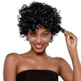 thumbnail image 3 of SUCS Black Women Natural Party Short Wave Bobo Wig Sexy Curly Wavy Synthetic Wigs(2Pack), 3 of 3