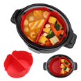 thumbnail image 2 of HLONK Slow Cooker Liners  6/7/8QT Slow Cooker Liner Reusable Leakproof Dishwasher Safe Slow Cooker Divider Cooking Silicone Liner Kitchen Gadgets, 2 of 8