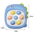thumbnail image 3 of bxhwj Dinosaur Push Pop Bubble Fidget Toy, Whack A Mole Sensory Stress Relief Game, Handheld Puzzle Console for Kids Adults to Improve Focus and Fine Motor Skills, 3 of 7