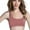 Pink, variant on Miluxas Women Rimless Yoga Running Cross straps Underwear Sports Bra with Pads On White 10(XL)