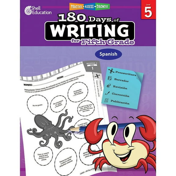 180 Days™: Writing for Fifth Grade (Spanish) (Paperback)
