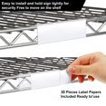 thumbnail image 4 of 30-Pack Label Holders Wire Shelves Transparent Ticket Price Tag Holders Easy Wipe Clean Sustainable Display Solution, 4 of 7