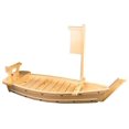 thumbnail image 2 of Natural Bamboo Sushi Tray Boat 50CM 20"", 2 of 3
