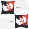 thumbnail image 7 of Velvet Decorative Throw Pillow Covers Set of 2, Soft Square Cushion Cover with Invisible Zipper Ancient Battle Warrior Printing, 18"x18", 7 of 7