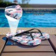 thumbnail image 3 of Psesaysky Summer Camouflage Flip Flops for Women Lightweight Anti-Slip Shower Sandals Stylish Printed House Slippers Comfort Open Toe Thong Sandals for Beach Poolside Black Strap Size 6, 3 of 7
