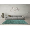 thumbnail image 3 of Ahgly Company Indoor Square Abstract Light Blue Contemporary Area Rugs, 5' Square, 3 of 4