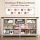 thumbnail image 4 of WXXRRR Dresser for Bedroom with 7 Drawers White Dresser with Smooth Metal Rail TV Stand for Bedroom, Hallway, 15" D x 51.2" W x 31.5" H, Antique White, 4 of 9
