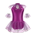thumbnail image 4 of TiaoBug Gymnastics Leotards for Girls Mermaid Scales Ballet Dance Outfit Ballerina Princess Dress Dancewear Hot Pink 10, 4 of 6