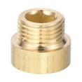 thumbnail image 5 of Brazo de extensión para cabezal de ducha Uxcell, 2 piezas, adaptador de rosca de cobre G macho a hembra, longitud del tubo de 20 mm, 5 of 5