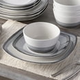 thumbnail image 5 of Noritake Colorscapes Layers Charcoal 12-Piece Square Dinnerware Set, Service for 4, 5 of 7
