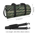 thumbnail image 2 of Sikiie Jungle Green Camo USA Flag Duffel Bag, Travel Bag, Sports Gym Bag - Ideal for Sports, Gym, Overnight Stays, 2 of 6