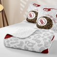 thumbnail image 4 of Erosebridal Cheetah Pattern Ball Quilt Full,Billiard Leopard 8 Ball Games Full Bedspread Sets For Boys,3-Piece, 4 of 7
