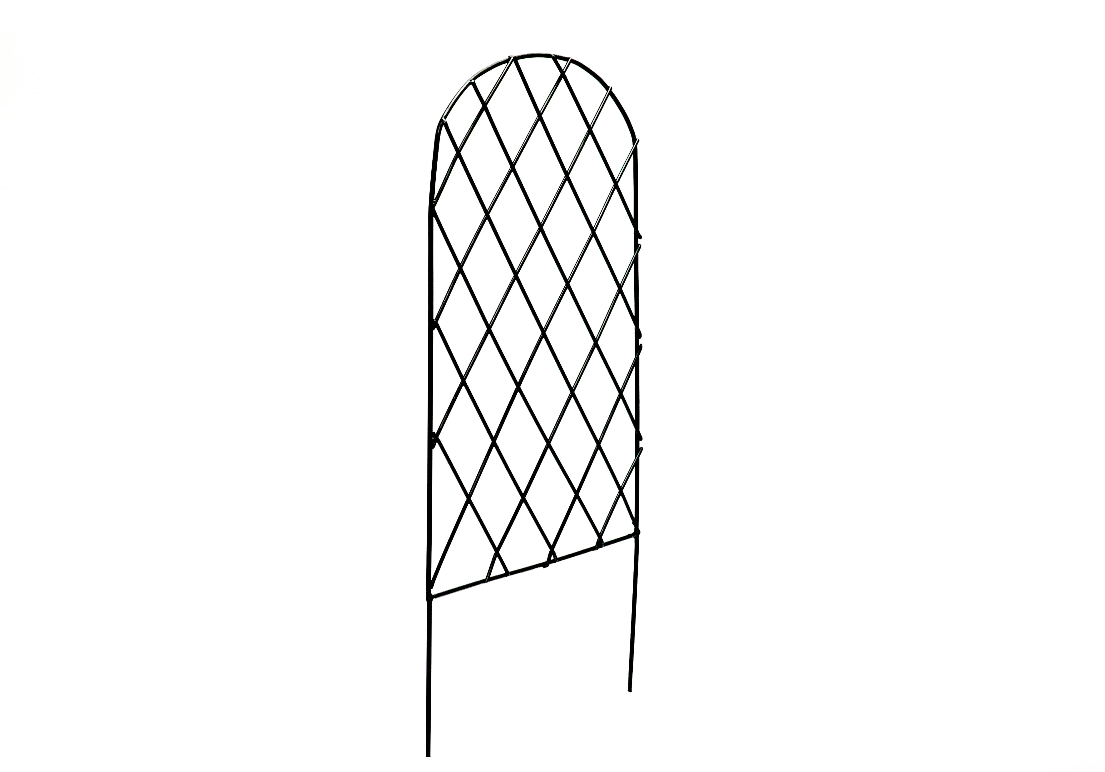 Glamos Wire 12 inch wide Arched Metal Decorative Fence 6 panels covers 6 plus feet