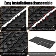 thumbnail image 3 of 24 Pack DIY Interlocking Deck Tiles,12"x24" Plastic Waterproof Outdoor Patio Tiles,All Weather Use, Patio Floor Decking Tiles for Porch Poolside Balcony Backyard,Gray, 3 of 8