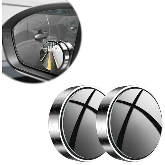 Bike Accessories - Suction Car Blind 360° Rotating and Swinging Wide Angle View for All Vehicles - Enhanced Visibility and from Sun Glare 2PCS