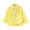 Yellow, variant on Boys And Girls Solid Color Button Up Shirts,Child Unisex Long Sleeve Flat Collar Work Shirts With Double Pockets,Gentle Style Kids Tops For Back To School