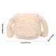 thumbnail image 2 of Bolso Peludo Hombro Cuerpo Cruzado Mujer Plush Flap Esponjado Esponjoso Color Sólido para Compras Viajes, 2 of 9