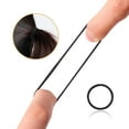 thumbnail image 5 of 800 Pcs Hair Elastics Bulk 2mm x 2 cm Small Non Metal Rubber Bands Ties Ponytail Holders for Women Men Straight Curly Hair(Black), 5 of 8