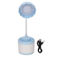 thumbnail image 1 of Lámpara LED de escritorio con flexión de 360 grados, recargable por USB, protección para los ojos, soporte para bolígrafo, lámpara de noche bonita para el hogar y la habitación, color azul, 1 of 5