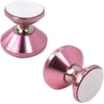thumbnail image 2 of 2-Pack 360 Degree Magnetic Car Mount Dashboard Holder for Cell Phone Universal Metal and Soft Rubber Strong 3M Adhesive (Rose Gold), 2 of 5