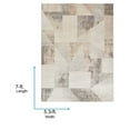 thumbnail image 2 of Livabliss Washable Rugs for Living Room, 5x7 Lillian Modern Brown Area Rug, Bedroom Dining Room Home Decor Stain Resistant Carpet (5'3" x 7'), 2 of 7