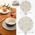 thumbnail image 3 of GZHJMY Stars Round Trivets Pot Holders 2 Pcs, Heat Resistant Cotton Thread Weave Trivets for Hot Dishes, Cooking, Baking, Farmhouse, Kitchen Decor for Kitchen Pans Bowl Teapot, 3 of 7