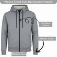 thumbnail image 3 of Men’s Fleece-Lined Full-Zip Hoodie (S-3XL), 3 of 5