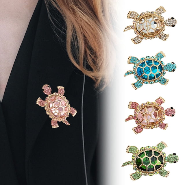 Turtle Brooch Exquisite Jewelry Decorative Pin for Women Men Fashion Accessory Unique Design