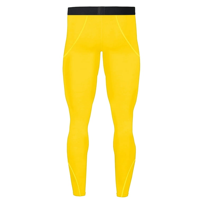 Yellow nike deals compression pants