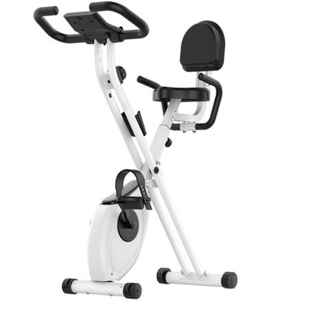 Indoor Cycling Bike Fitness Stationary Folding Magnetic Exercise Bike Elliptical Bikes Elliptical Trainer Elliptical Upright Bike with LCD Monitor and Heart Rate Monitoring