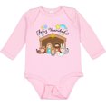 thumbnail image 3 of Inktastic Feliz Navidad Cute Nativity Scene Boys or Girls Long Sleeve Baby Bodysuit, 3 of 5