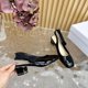 thumbnail image 5 of 2025 Spring Summer New Classic Women Sandals Square Toe Women Shoes Fashion High Heels Back Strap Patent Leather Chaussure Femme, 5 of 5