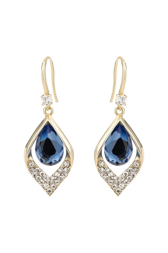 Lowprofile Stud Earrings Women Synthetic Diamond Drop Geometric Gifts