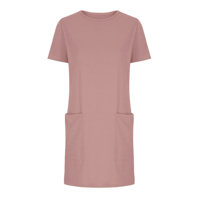 elegant maternity dresses for baby shower Dusty Pink V-Neck Puff-Sleeve Midi Dress – trinarosh